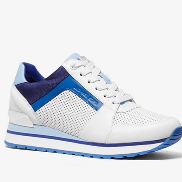 Michael Kors Billie Trainers (SNEAKERS) Cobalt BLUE & WHITE - Picture 2 of 10